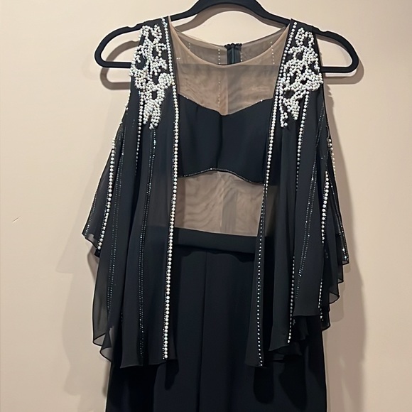 New with tags fancy beaded romper with pearls & crystals size 38 Never worn NWT - Picture 2 of 5